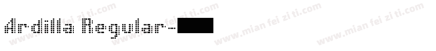 Ardilla Regular字体转换
